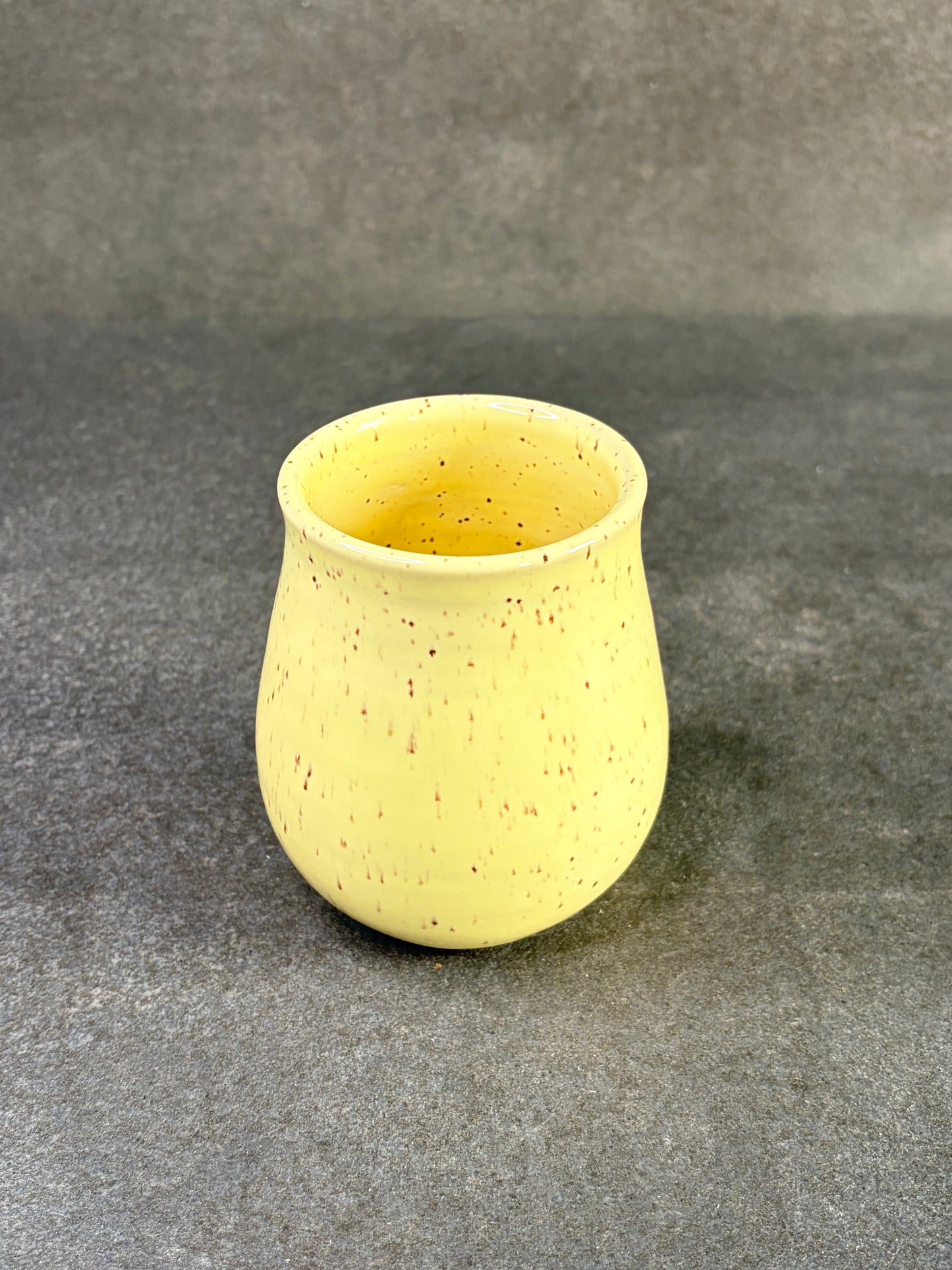 Pastel yellow bud vase
