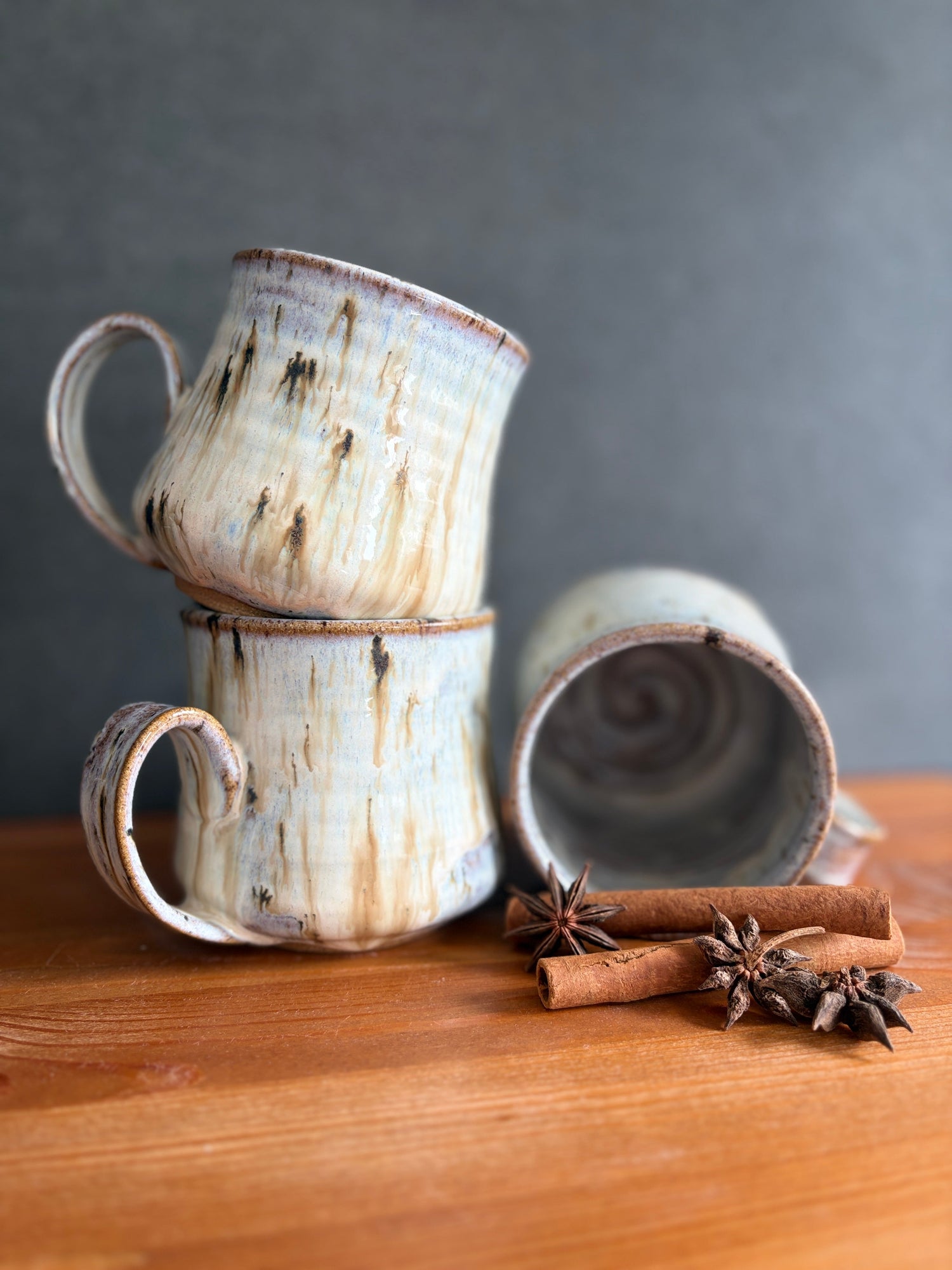 Birch bark mugs