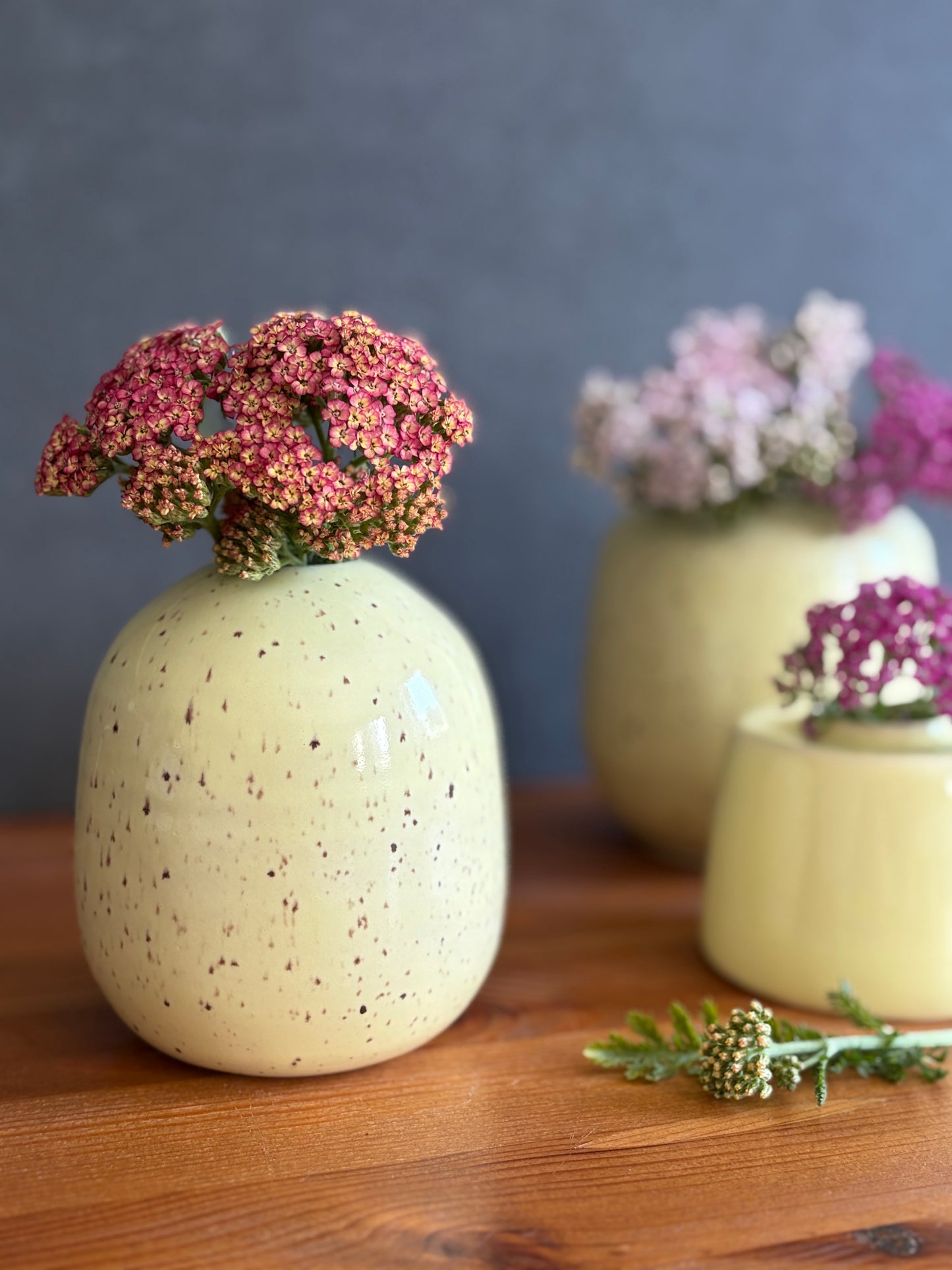 Pill shaped bud vase