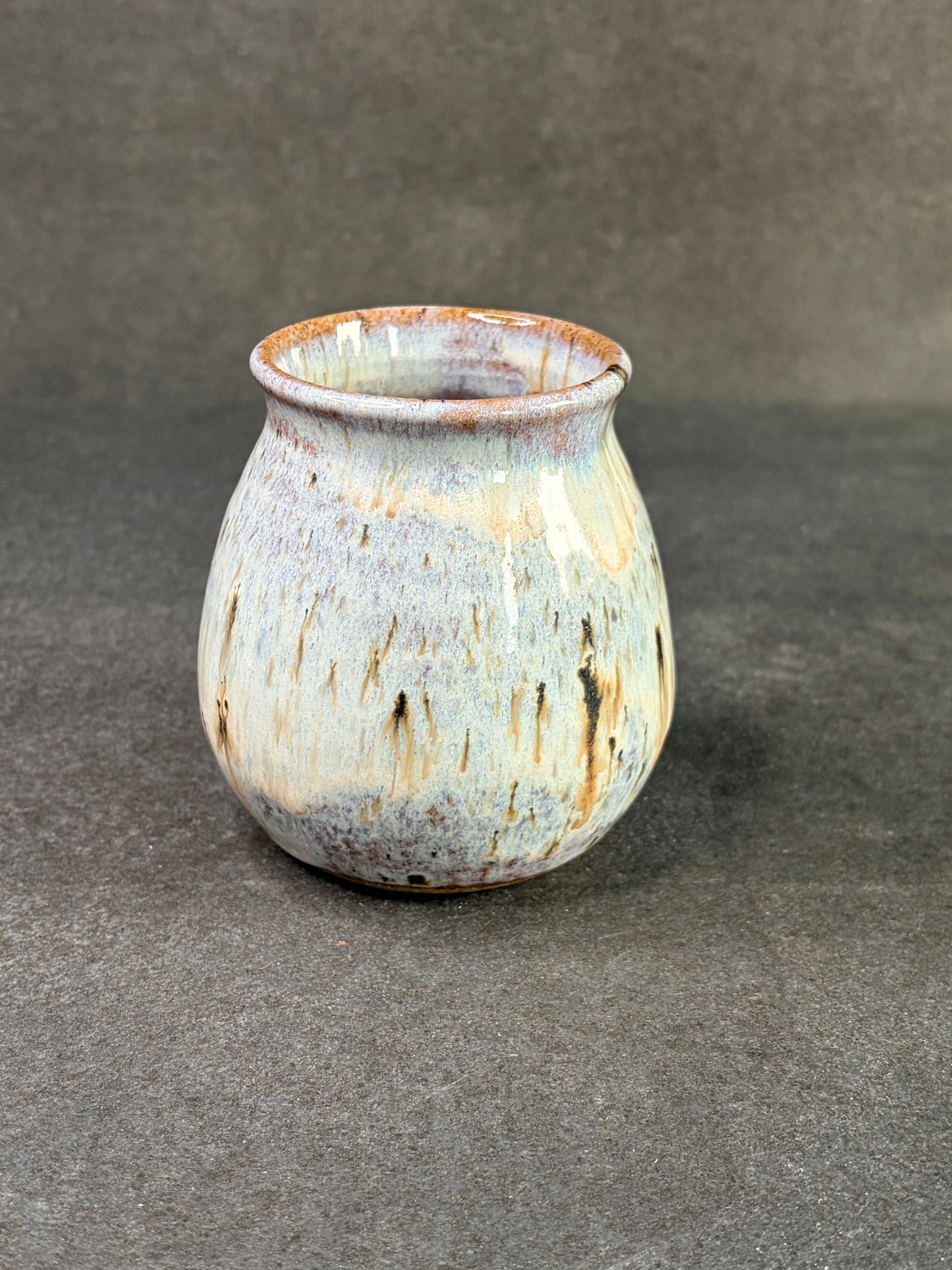 Birch bark bud vase