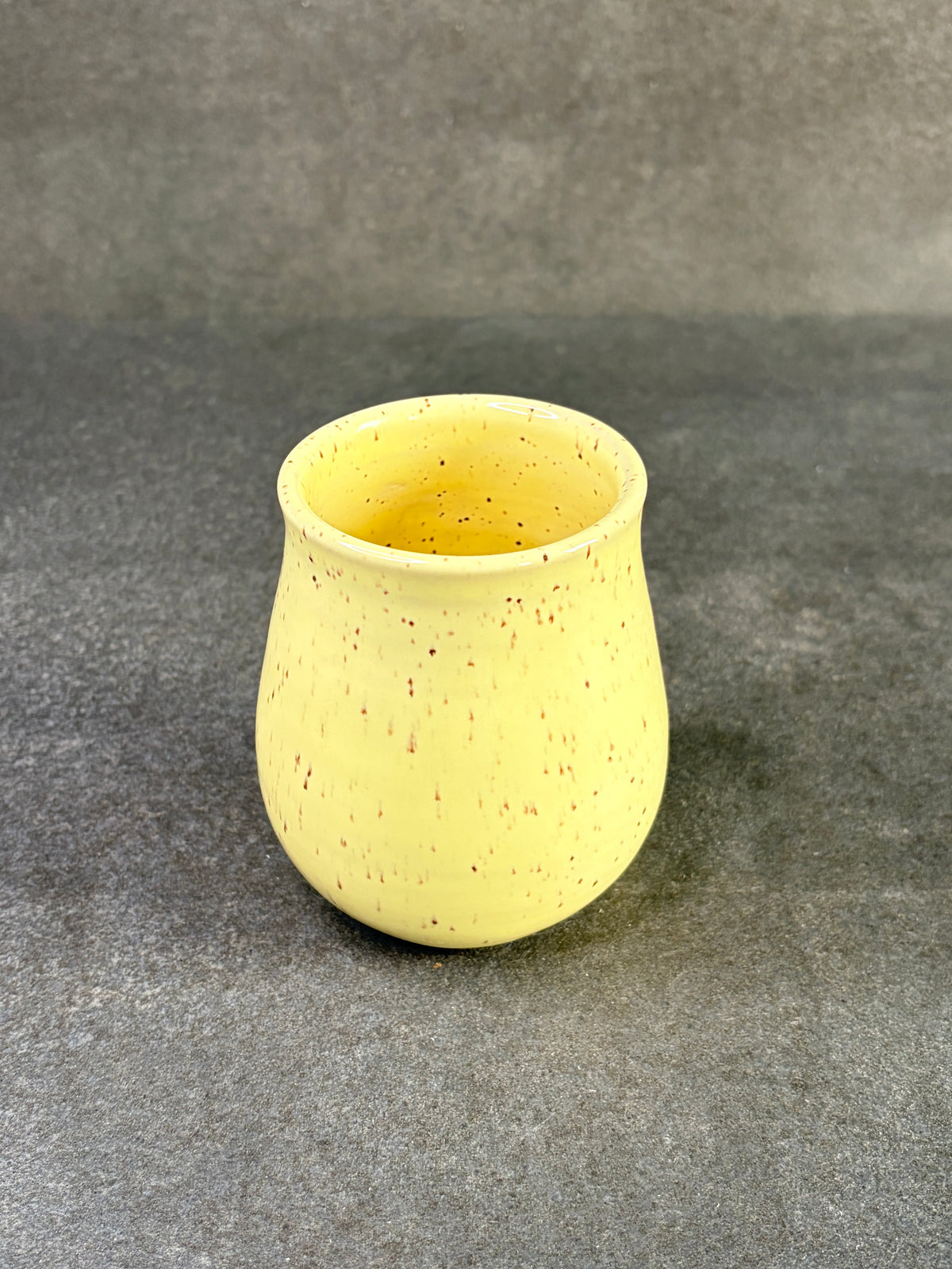 Pastel yellow bud vase