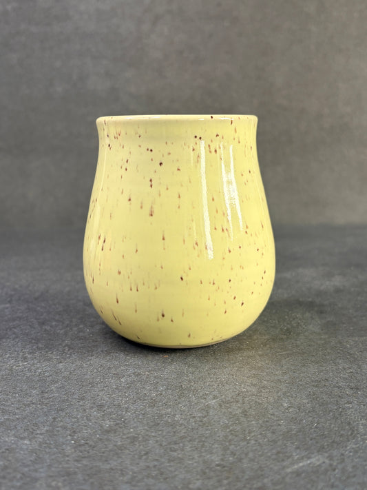 Pastel yellow bud vase