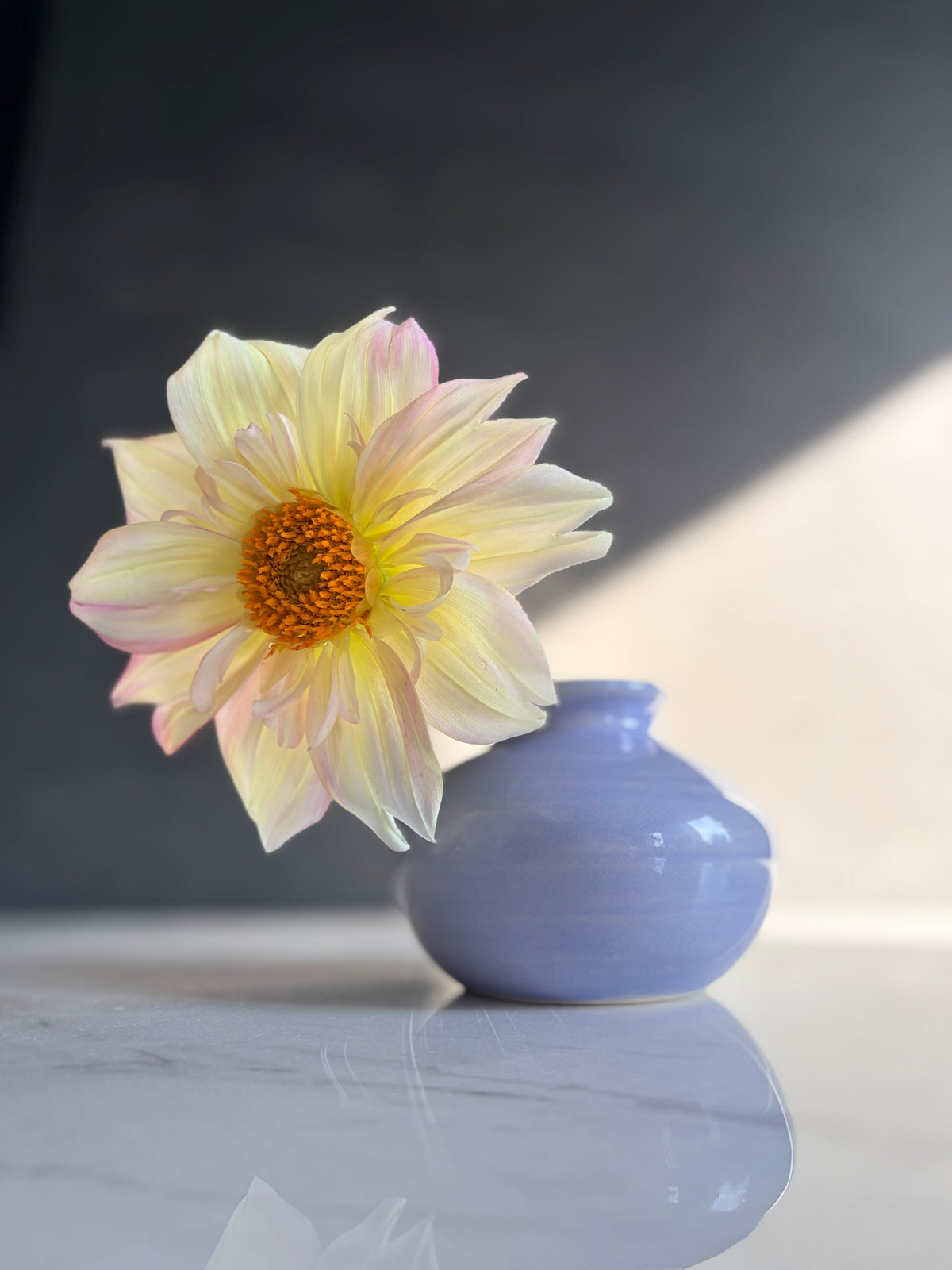 Soft lavender bud vase